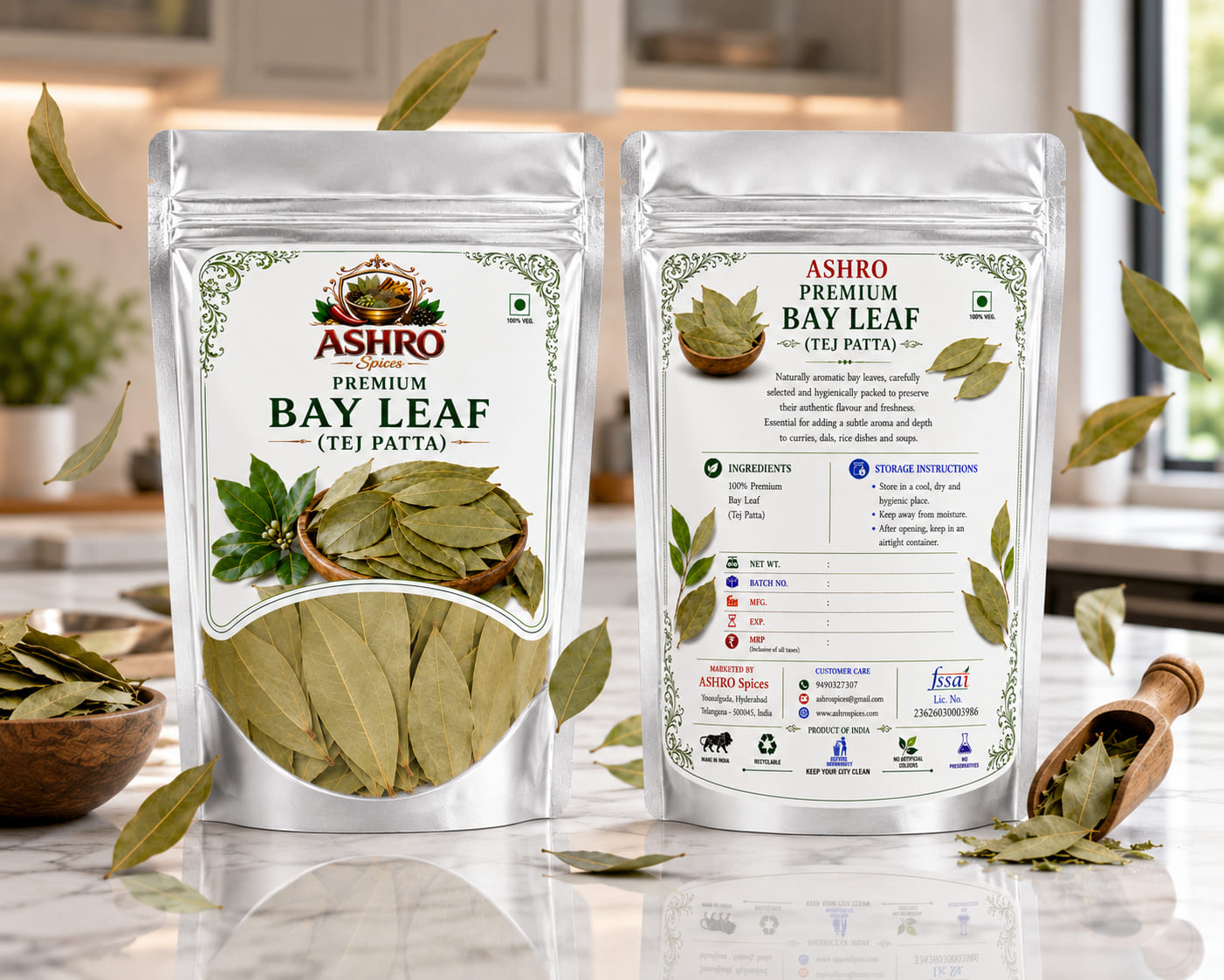 ASHRO Premium Whole Leaf (Tej Patta)